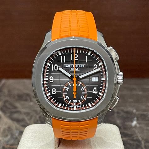 patek philippe aquanaut orange band